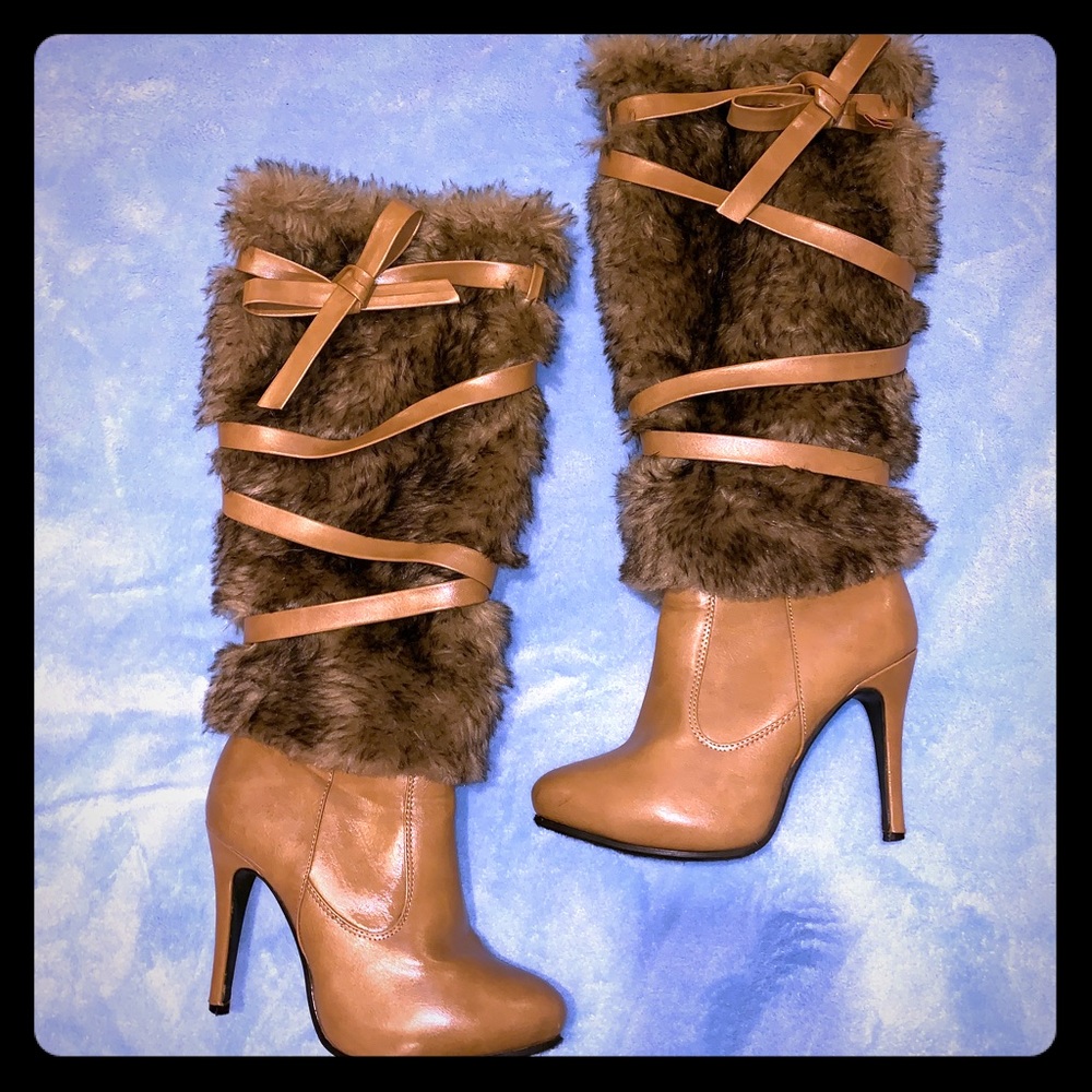 Knee High Fur Boots